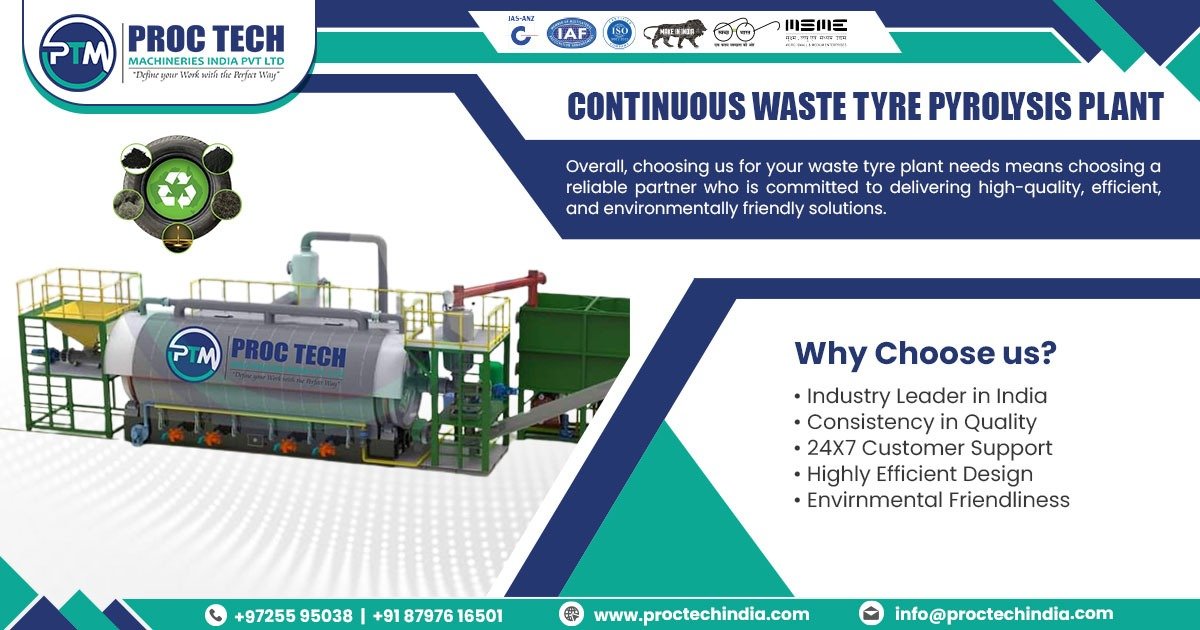 Continuous Waste Tyre Pyrolysis Plant