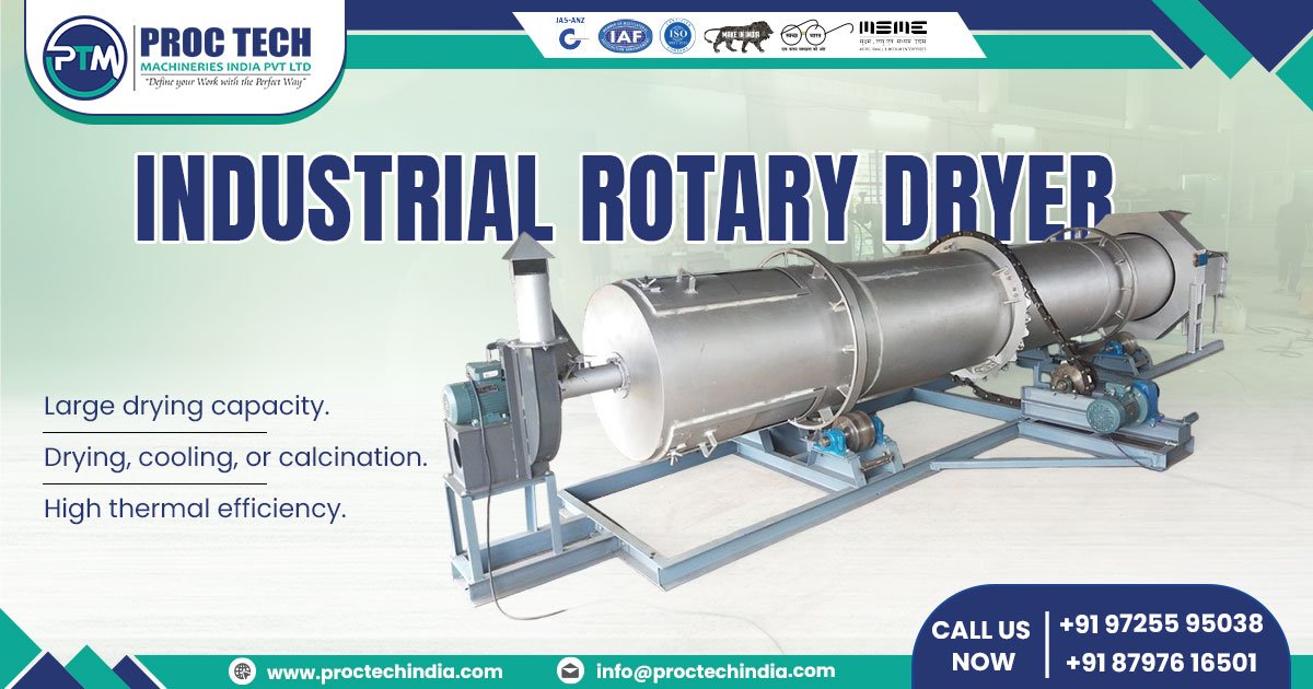 Supplier of Industrial Rotary Dryer in Karnataka