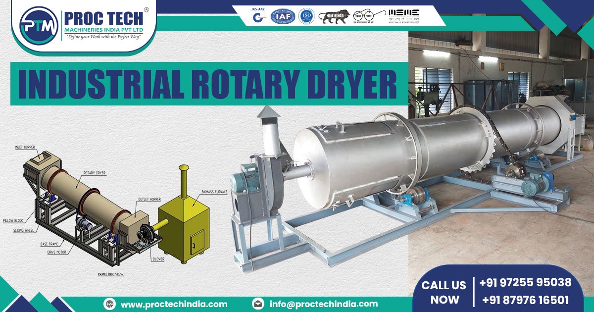 Supplier of Industrial Rotary Dryer in Rajasthan