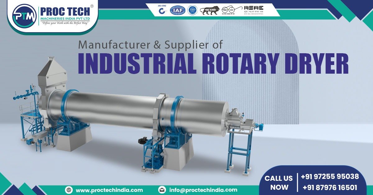 Supplier of Industrial Rotary Dryer in Haryana