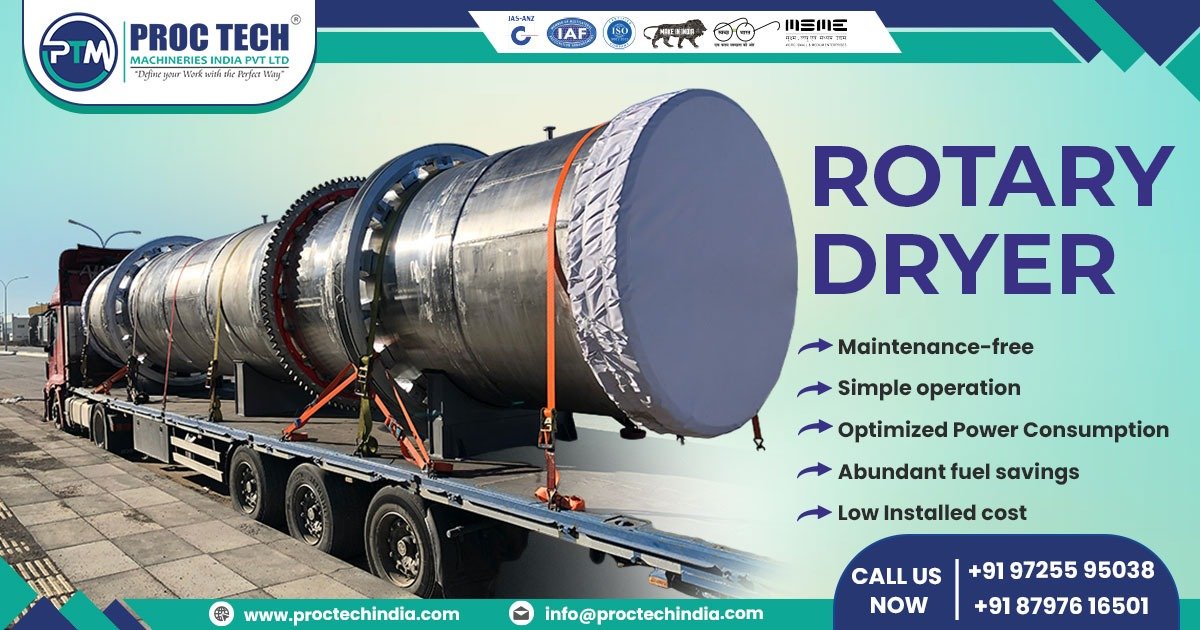 Supplier of Industrial Rotary Dryer in West Bengal