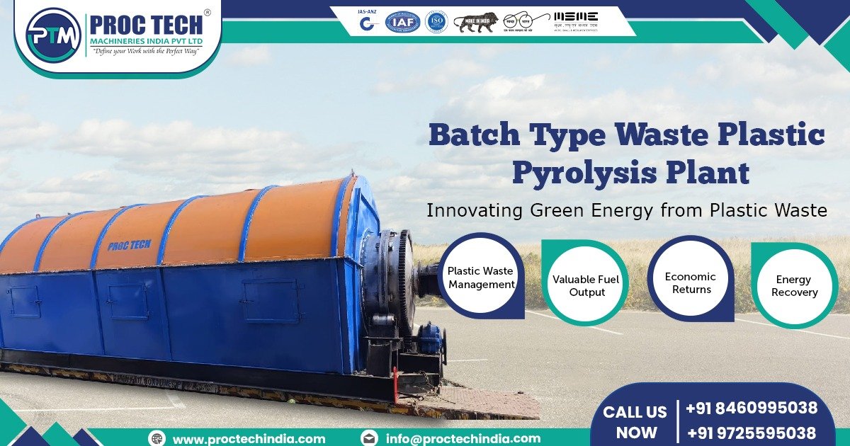 Batch Type Waste Plastic Pyrolysis Plant in Maharashtra