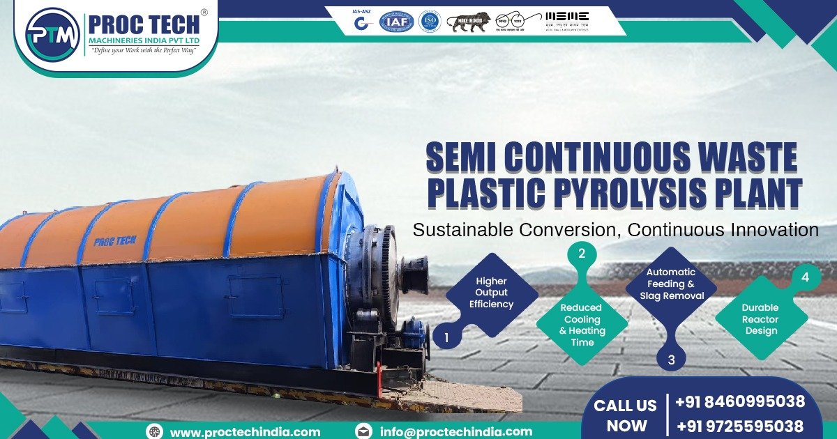 Semi Continuous Waste Plastic Pyrolysis Plant in Oman