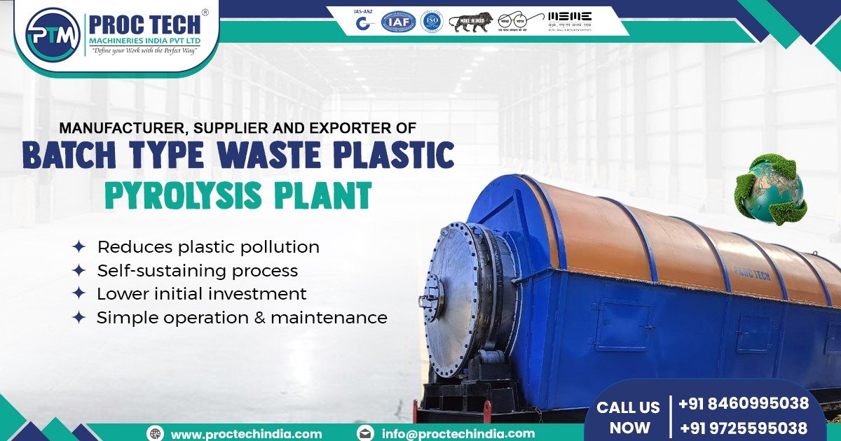 Batch Type Waste Plastic Pyrolysis Plant in Dubai